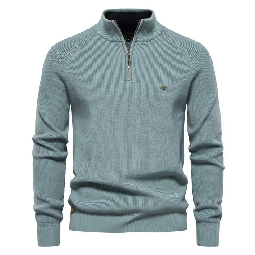 Jersey Premium de Hombre con Cuello de Cremallera