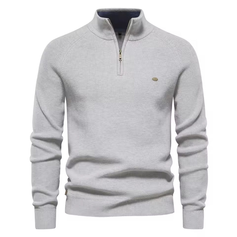 Jersey Premium de Hombre con Cuello de Cremallera