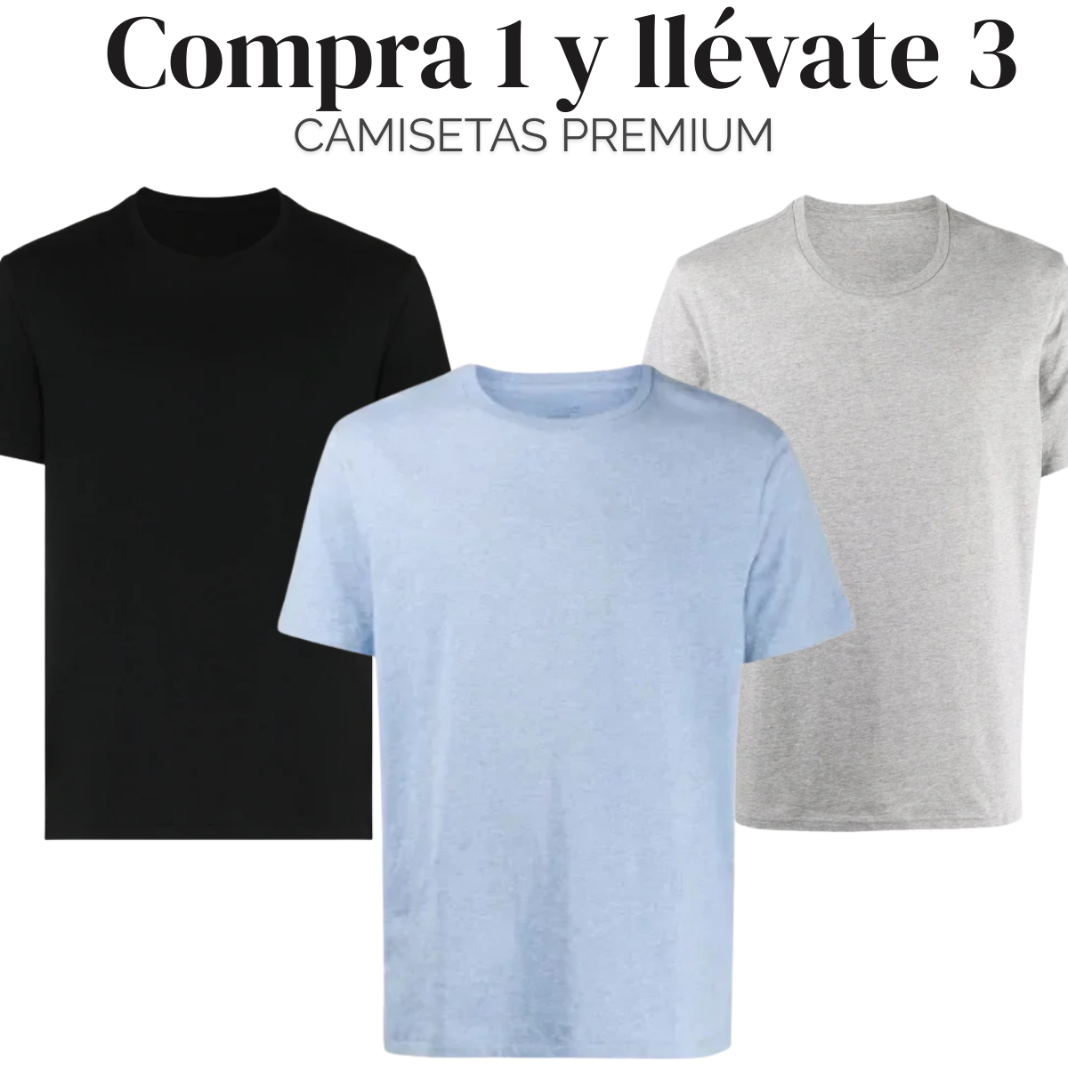 Pack De 3 | Camisetas Premium