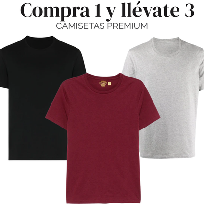 Pack De 3 | Camisetas Premium