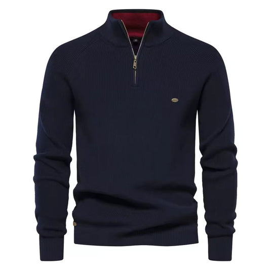 Jersey Premium de Hombre con Cuello de Cremallera