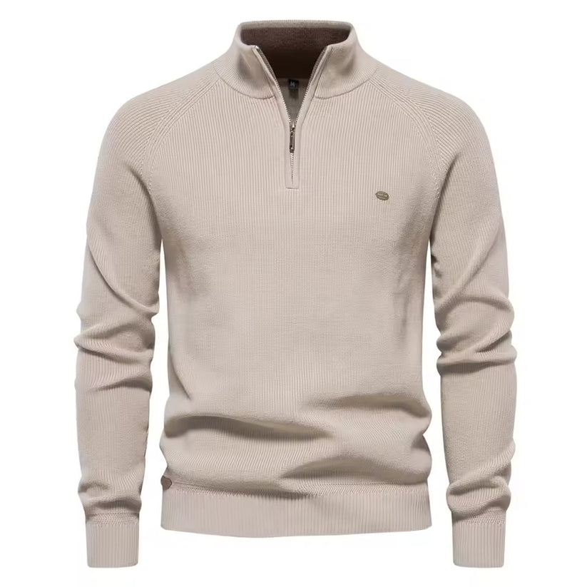 Jersey Premium de Hombre con Cuello de Cremallera